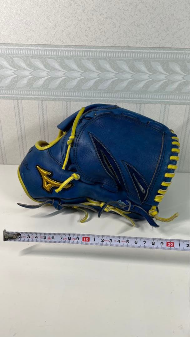 Mizuno ミズノ 投手用グローブ 軟式グローブ 青