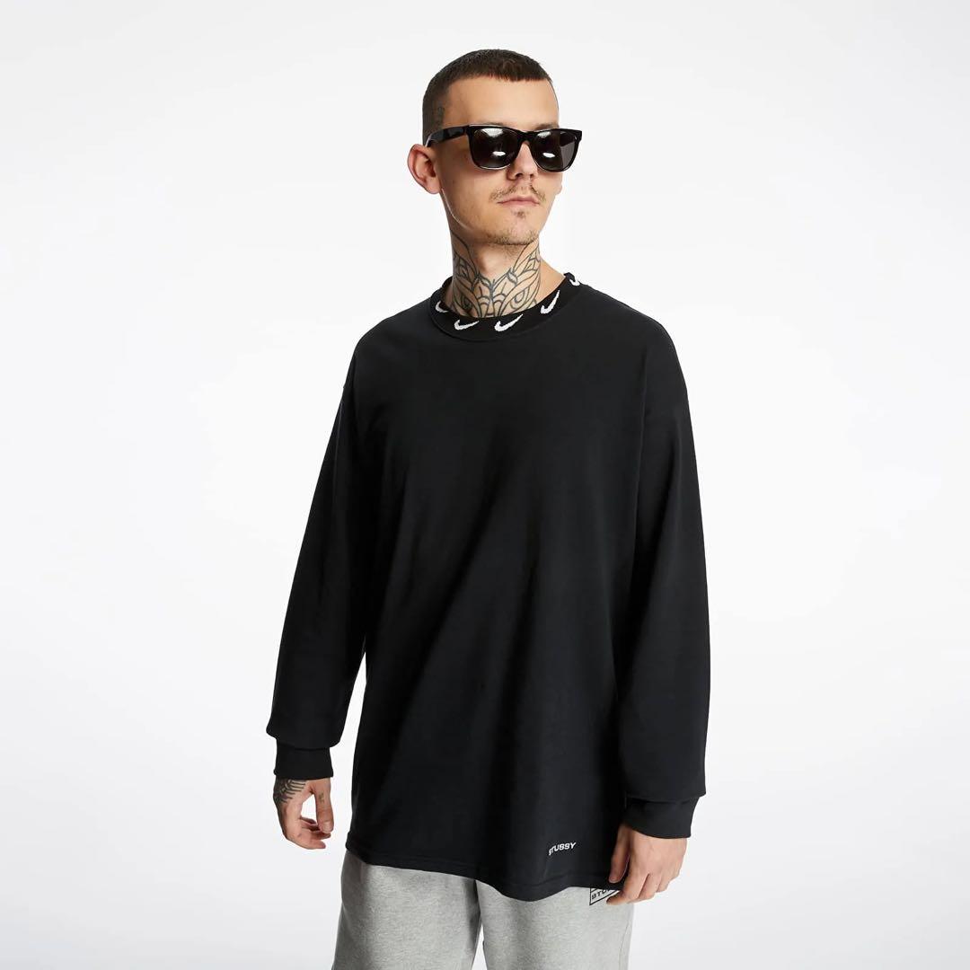 NIKE × STUSSY 長袖カットソー XL ブラック