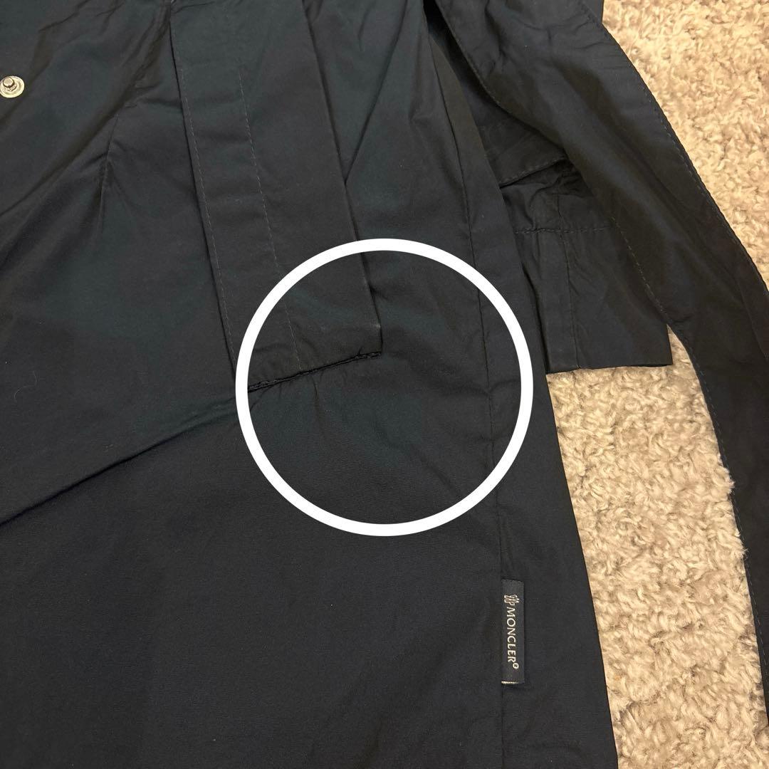 MONCLER ネイビースプリングコート size 0