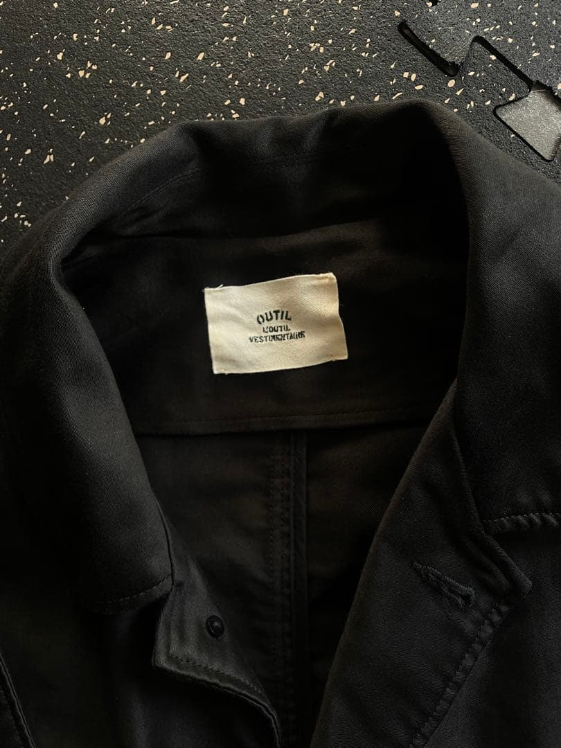 b*d様 OUTIL レショップ　別注コート　ブラックモールスキン