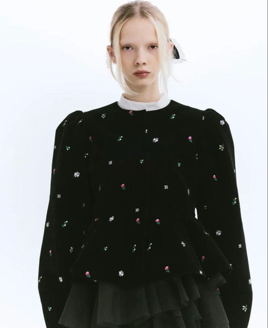 トップス B. STARRY PEPURAMU CARDIGAN bibiy