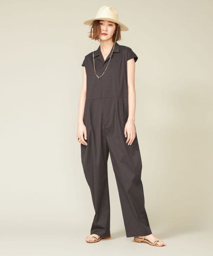 conte オープンカラー オールインワン