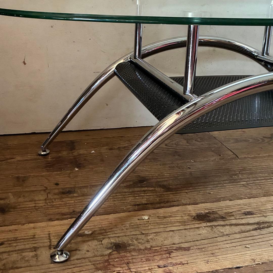 ヴィンテージ ガラスセンターテーブル