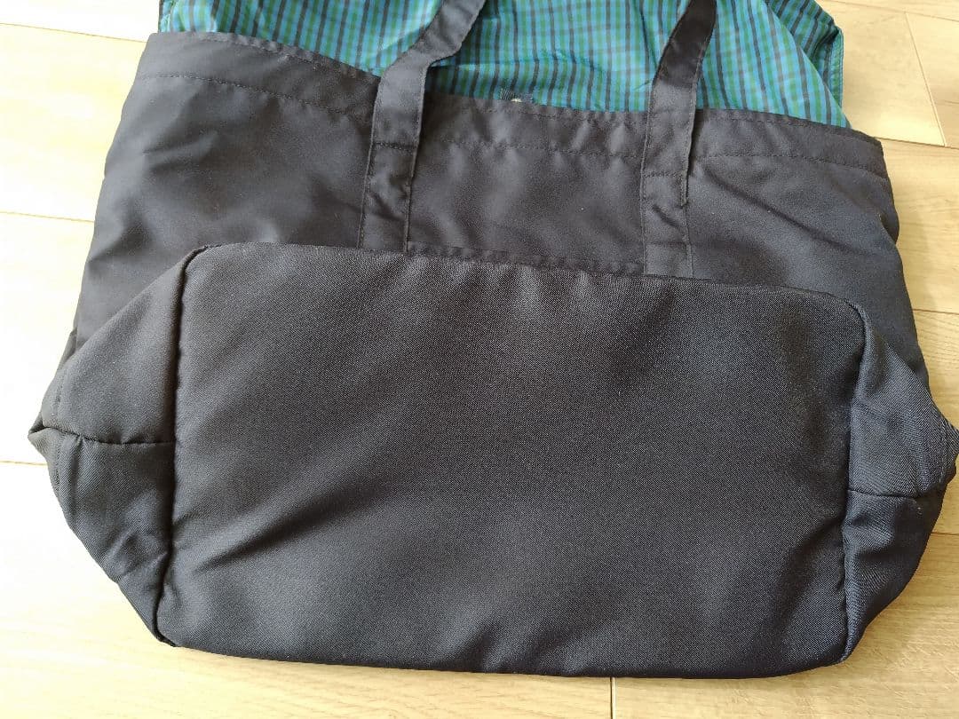 【ファミリア】美品　マザーズバッグ　グリーン　ネイビー