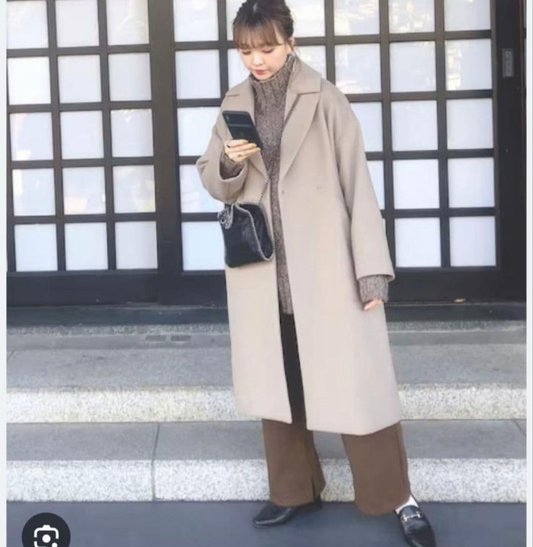 高級✨イエナMANTECO オーバーチェスターコート　ロング　グレージュ　36