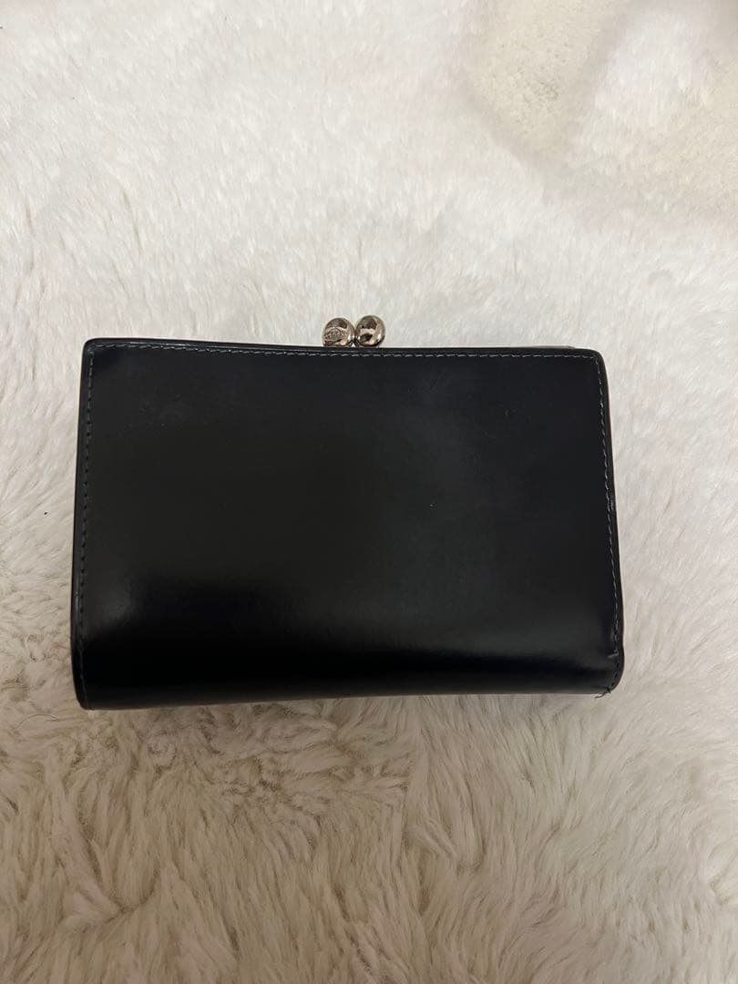 【Vivienne Westwood】黒 レザー 三つ折り財布