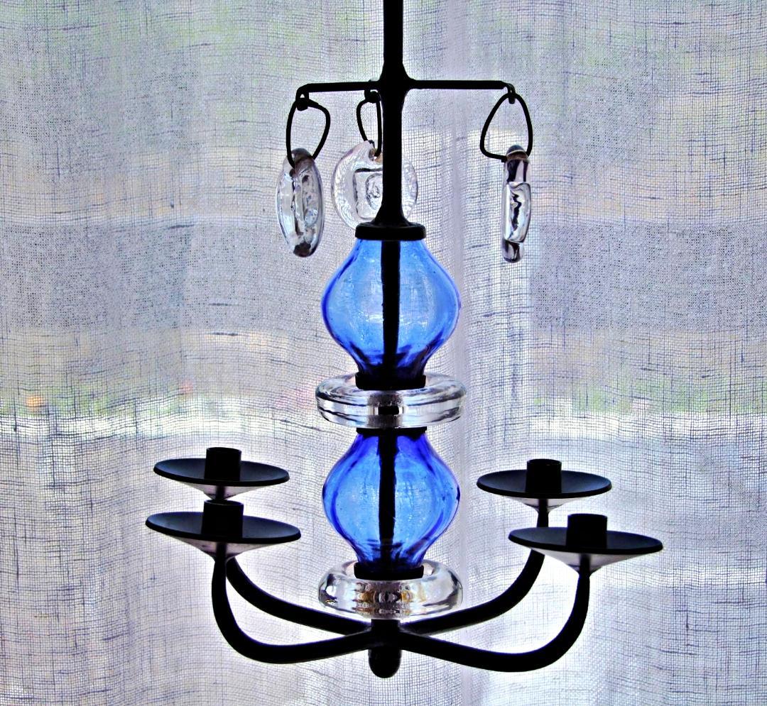 エリックホグラン キャンドルスタンド キャンドルホルダー プレート 吹きガラス