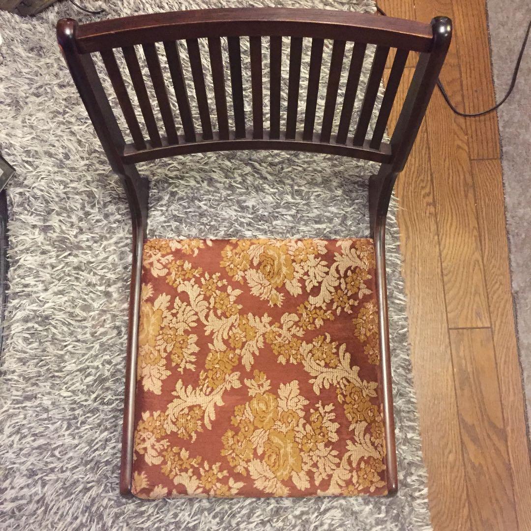 [ヴィンテージ]折りたたみ式木座椅子 3台ワンセット