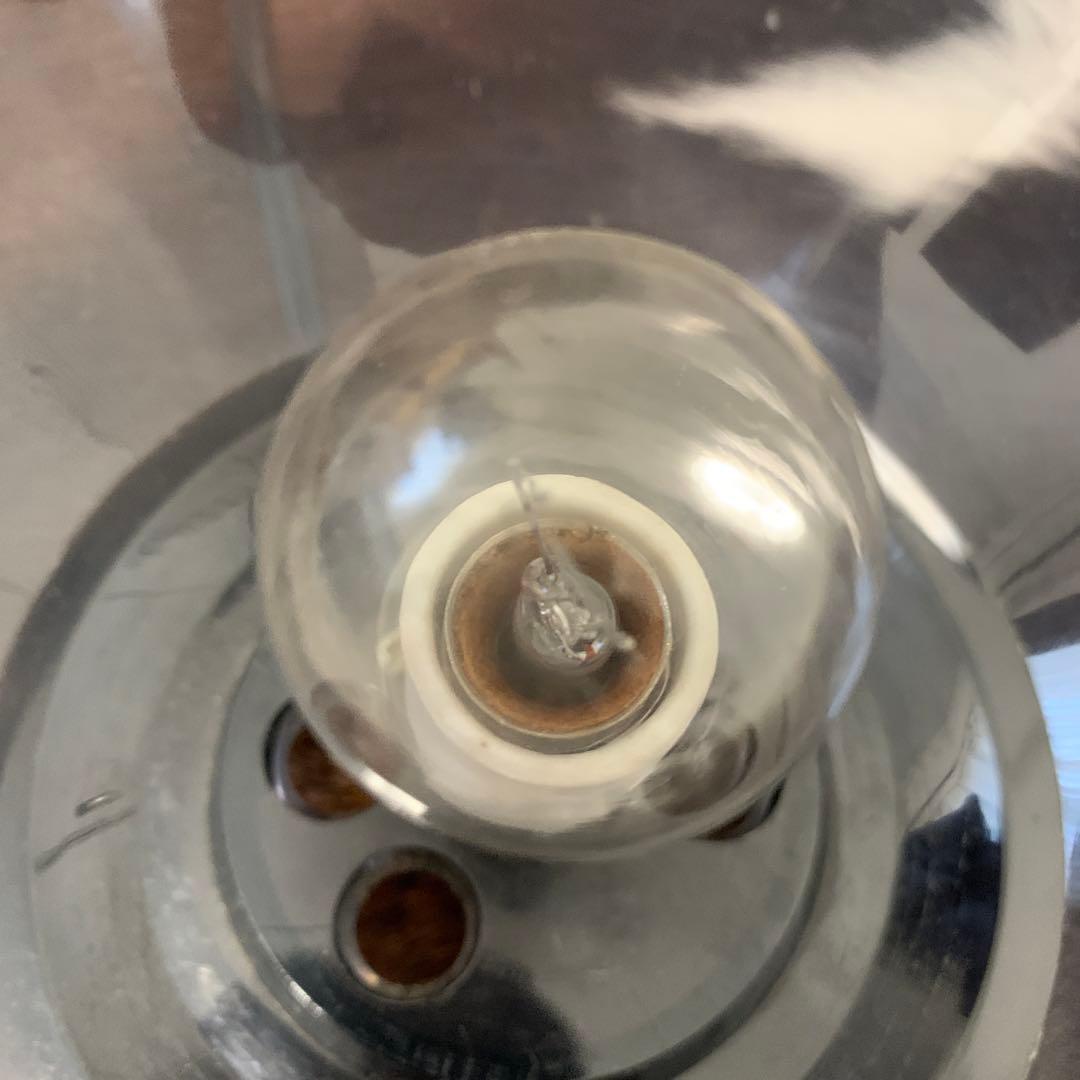 ☆ビンテージファニチャー！90's スモークアクリルボール型ランプ 間接照明