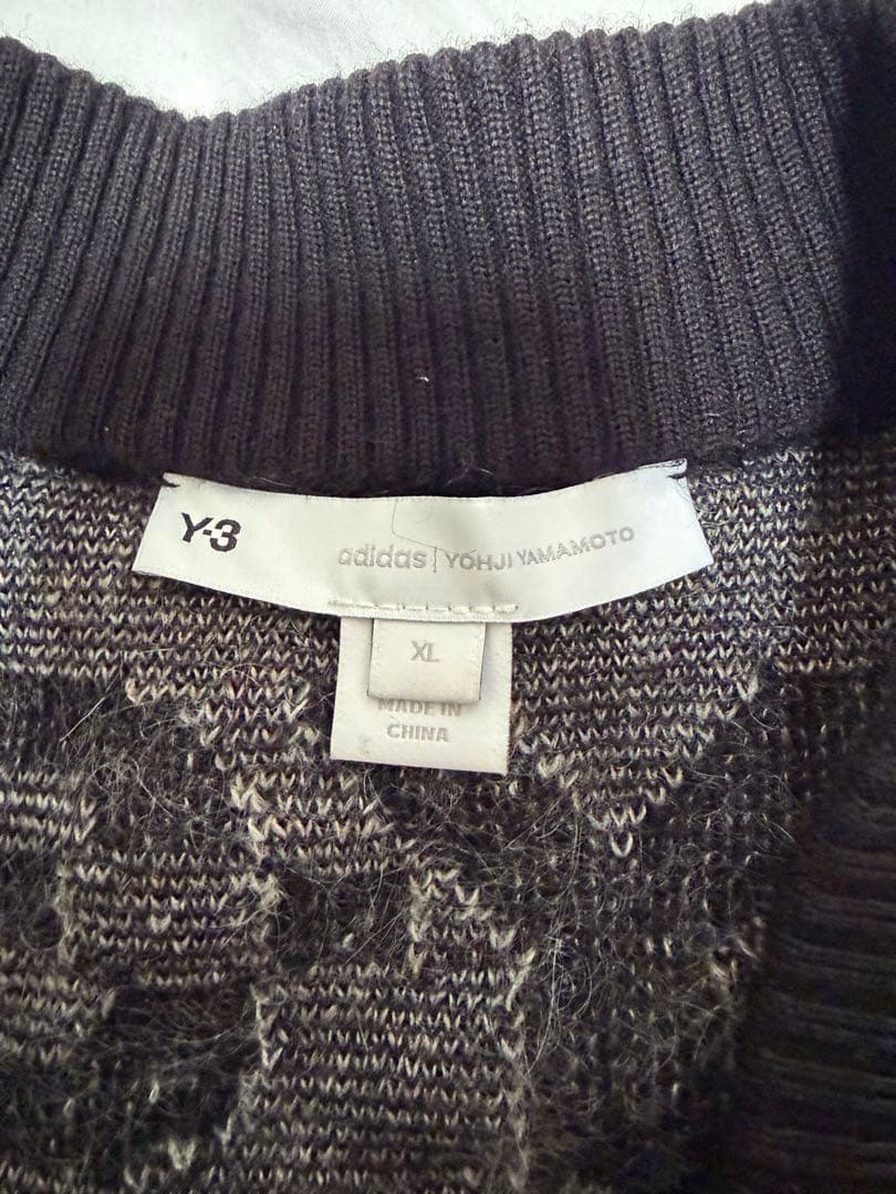 Y-3 レオパード柄 カーディガン XL