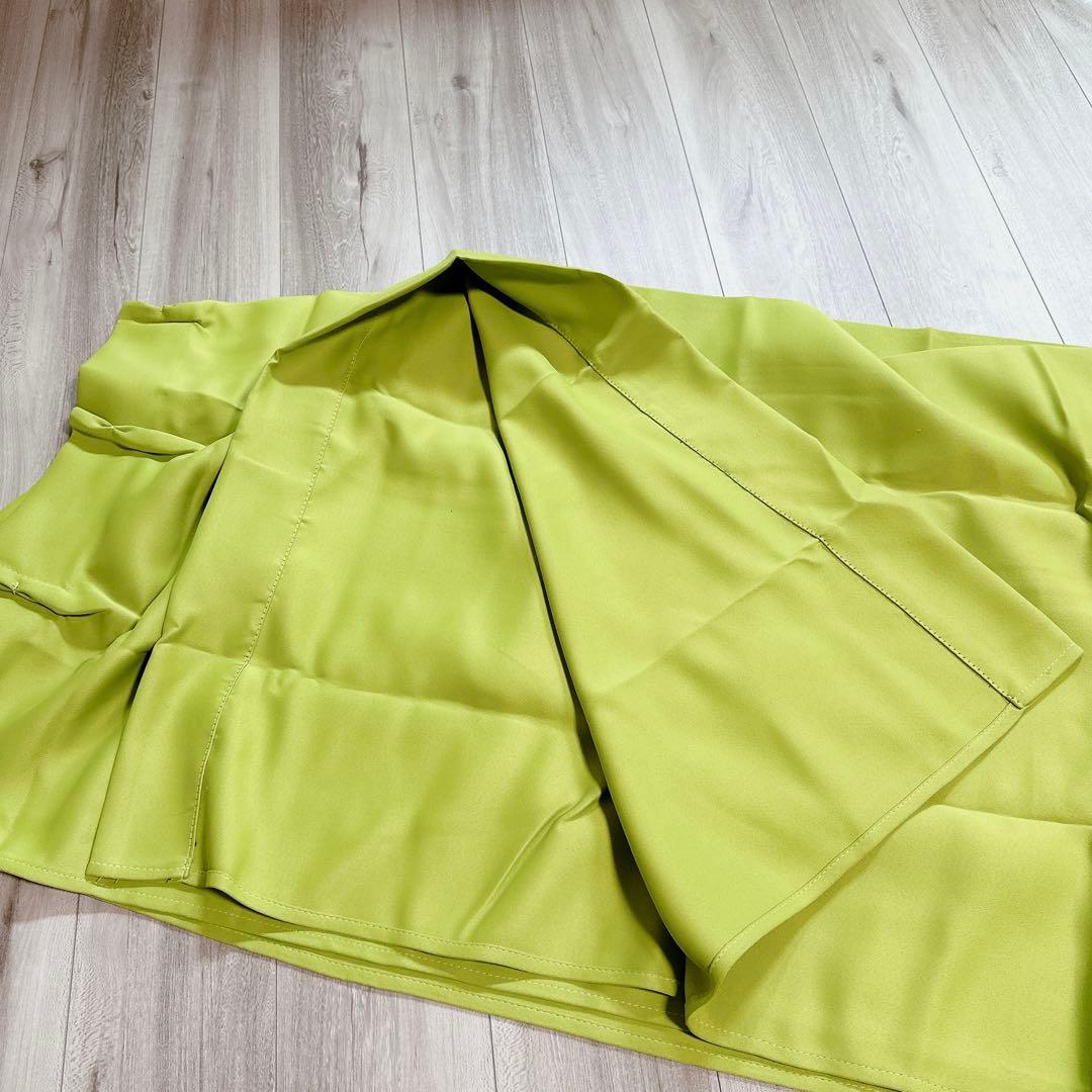 ♪カーテン 節電対策 黄緑 幅100×丈200cm ２枚セット 厚手カーテン