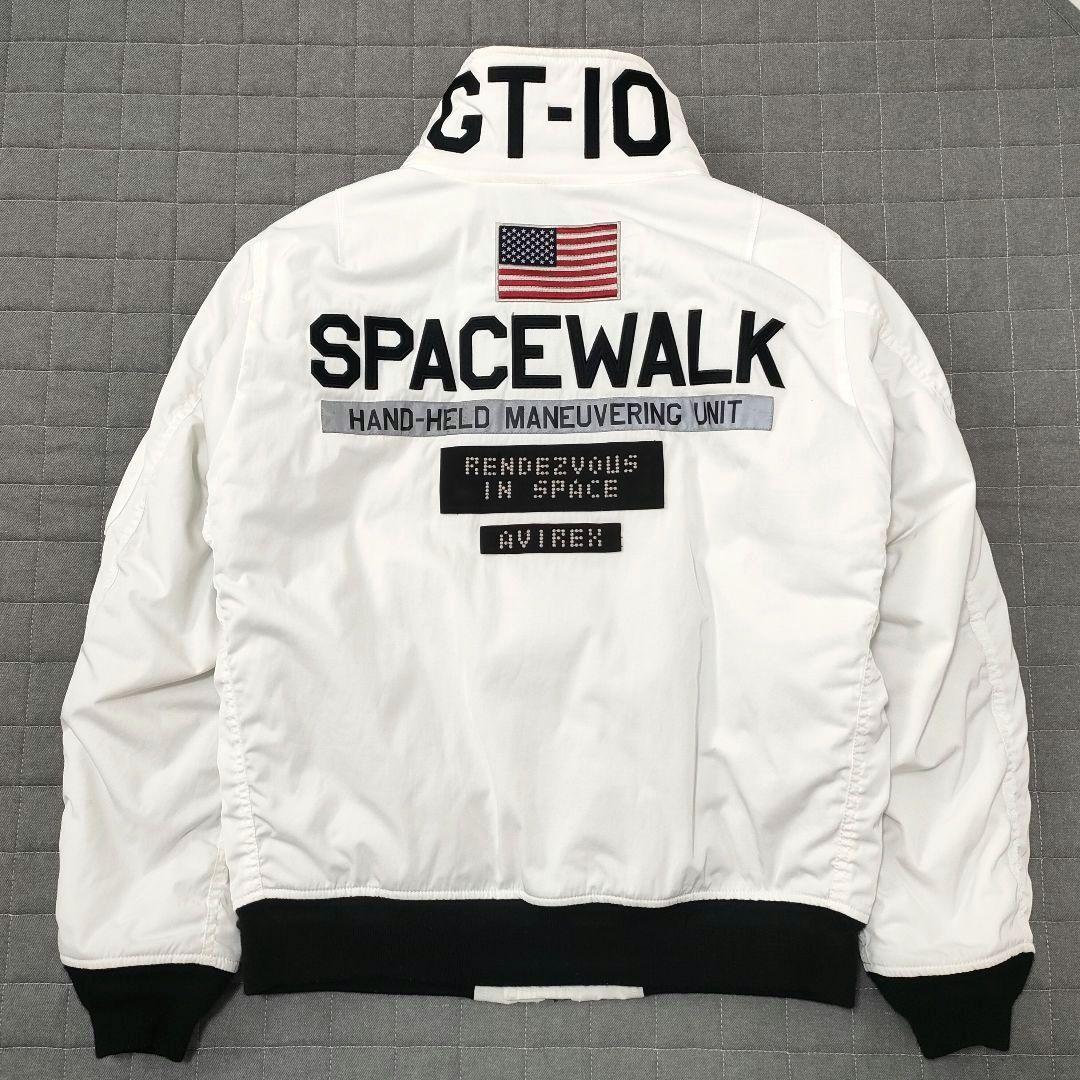 AVIREX　フライトジャケット　GT-10　SPACE WALK　ホワイト　L
