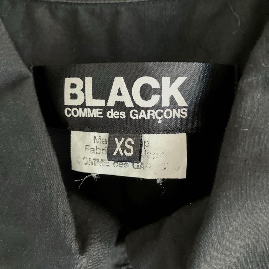 ブラックコムデギャルソン　丸襟シャツ　ブラック　XS