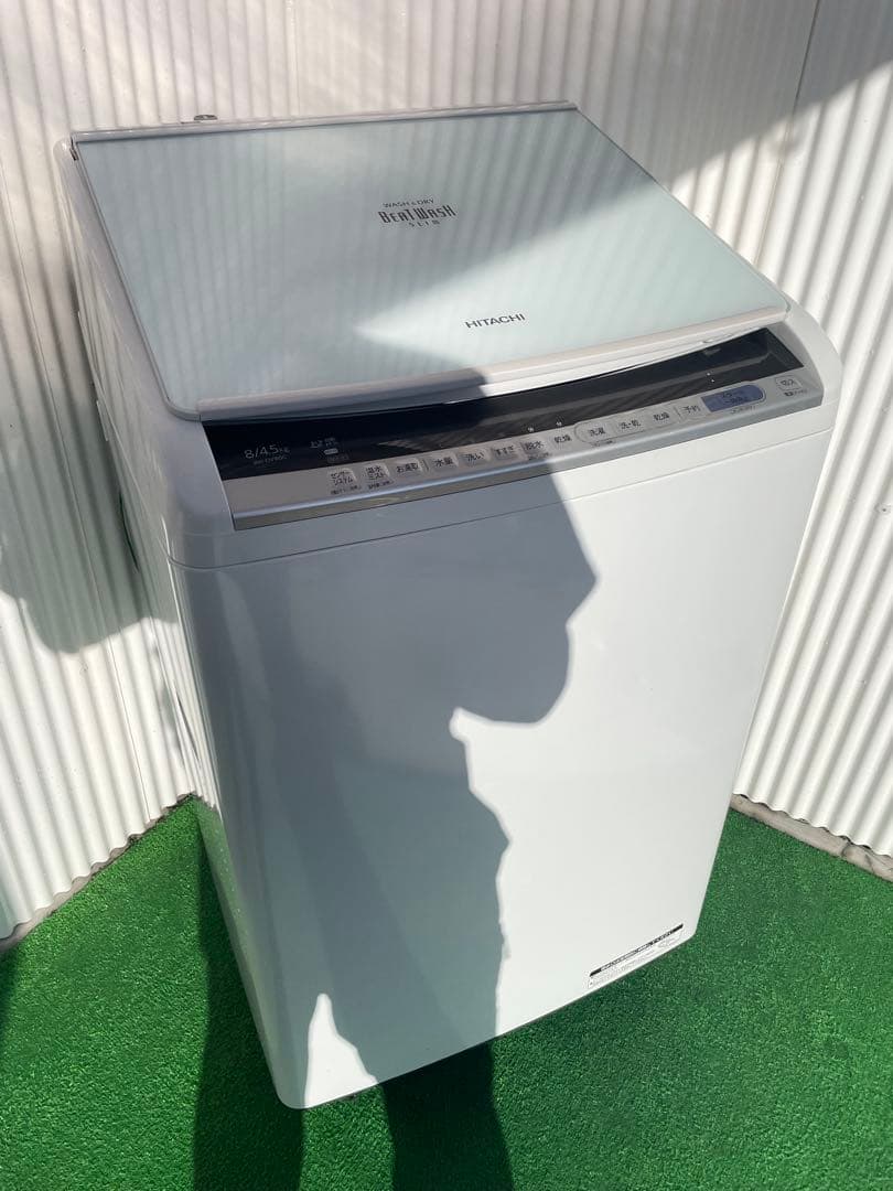 842 日立 ビートウォッシュ BW 8kg洗濯乾燥機 熱乾燥 インバーター搭載