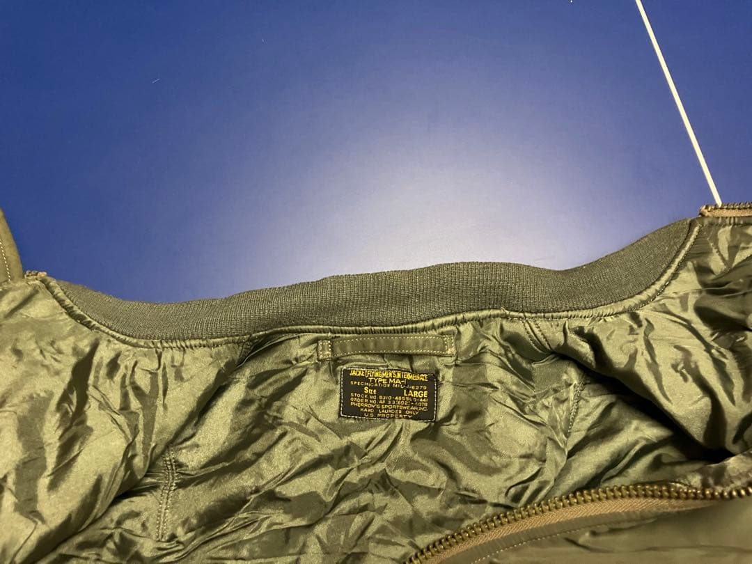 PHERROW’S フライトジャケット MA-1 MIL-J-8279 Lサイズ