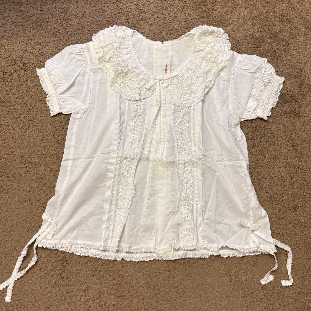 ワンダフルワールド カネコイサオ ブラウス ホワイト