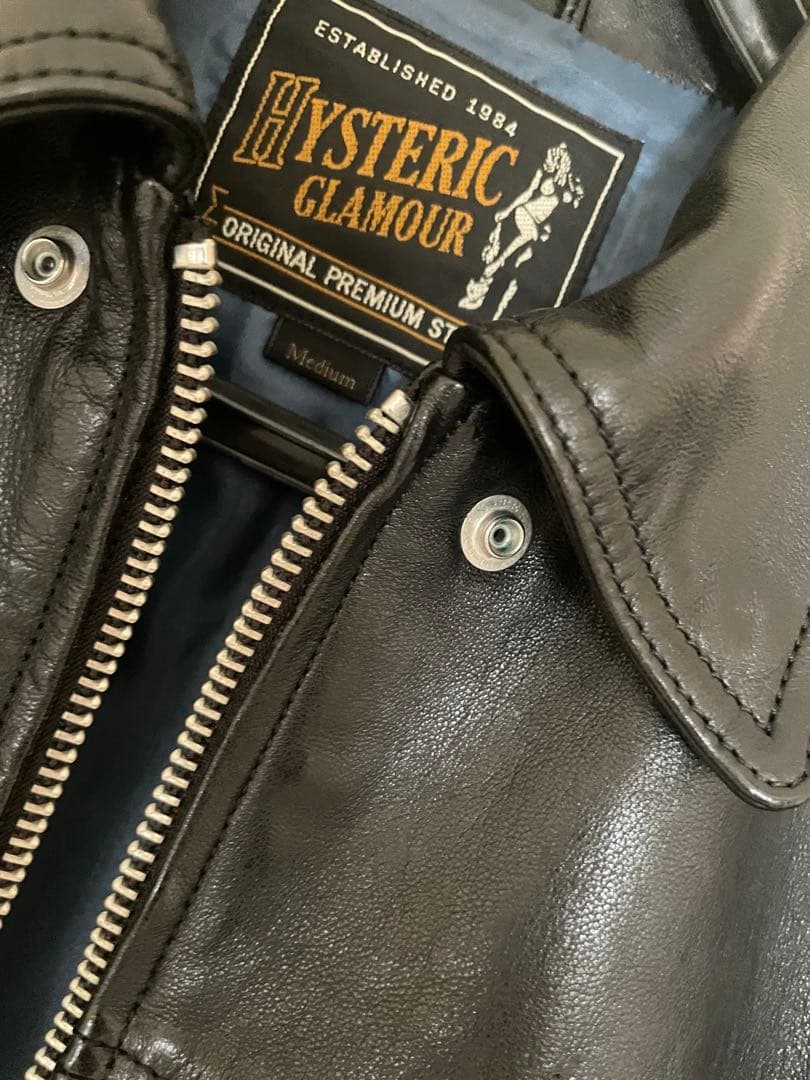 ヒステリックグラマー　ラムレザージャケットM