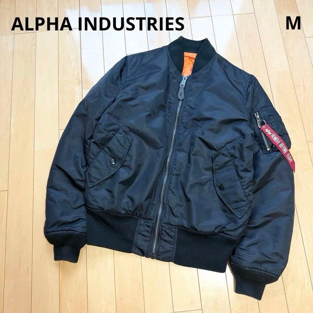 アルファma1 ジャケット フライトジャケット ブラック M