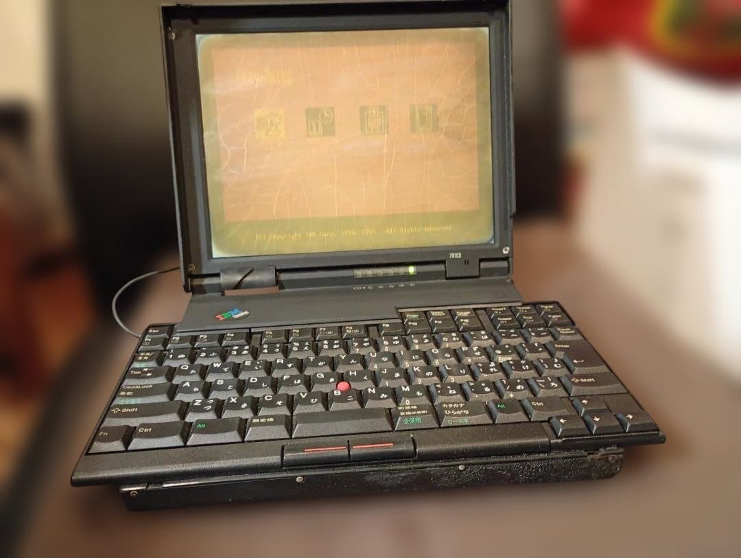 【ジャンク】IBM ThinkPad 701CS バタフライキーボード