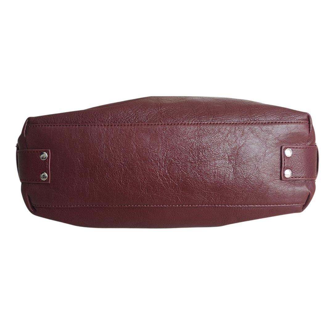 人気✨イアパピヨネ　ロングハンドル　ボストンバッグ　ボルドー