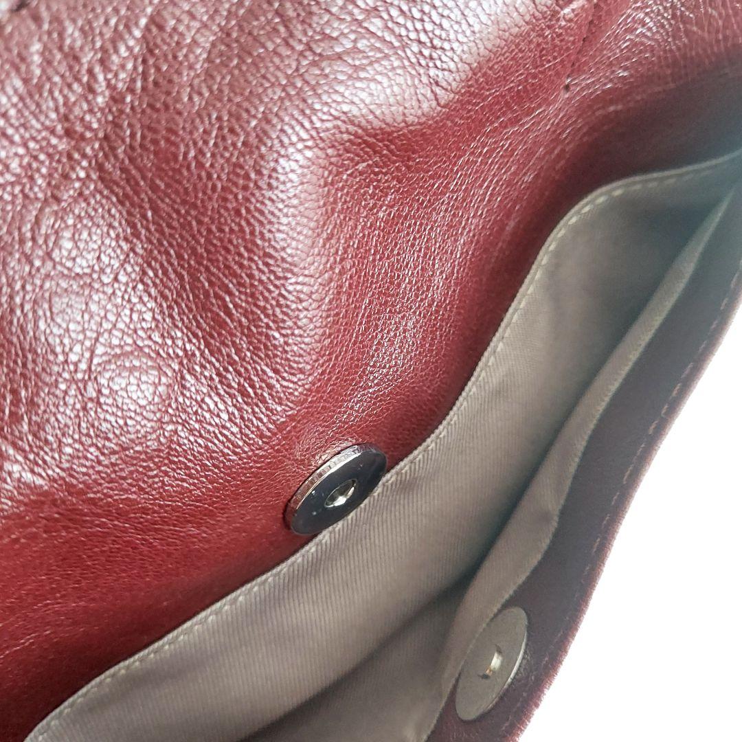 人気✨イアパピヨネ　ロングハンドル　ボストンバッグ　ボルドー