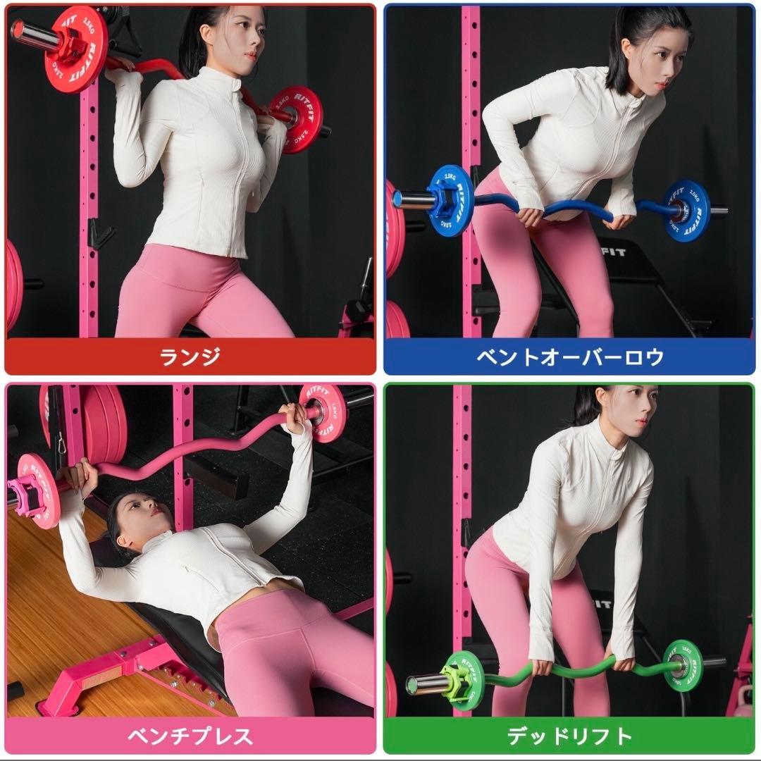 オリンピックWバー EZカールバー オリンピックバーベル 筋トレ シルバー