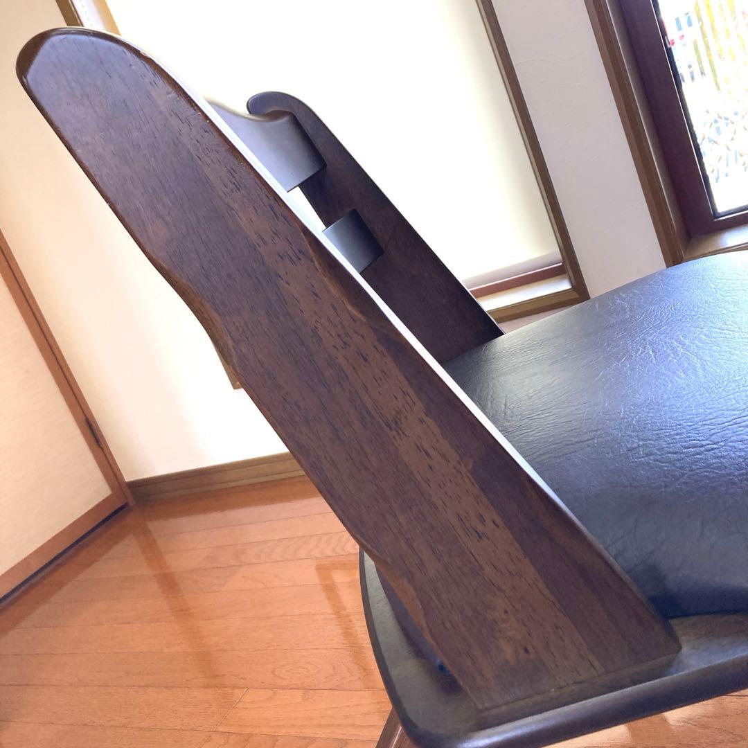 HIRATA 木製座椅子 ロータイプ1人掛け回転椅子