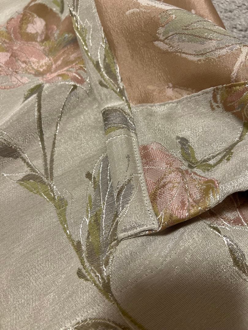 オーダーメイドカーテン 花柄 値下げ不可