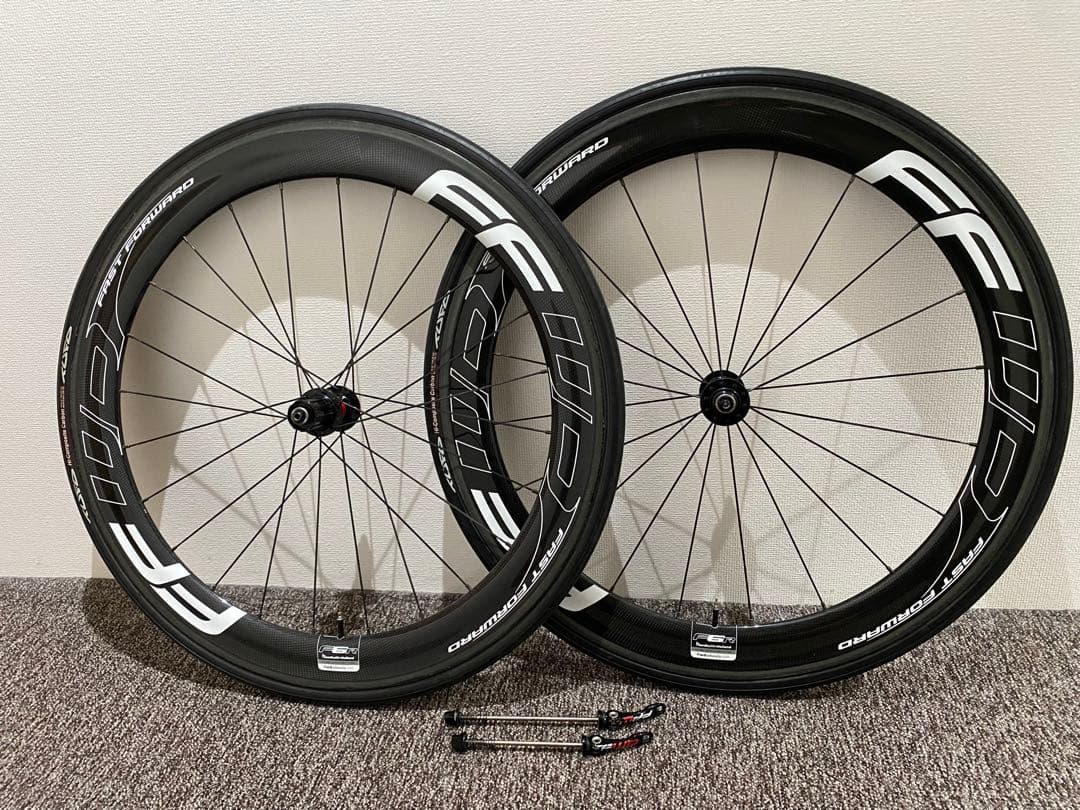 FFWD F6R 前後ホイール10s チューブラータイヤ付き60mmディープリム