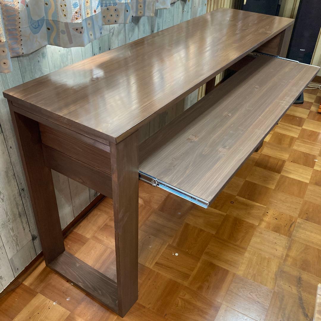 DTM スライドテーブル 幅140cm ヒノキの集成材