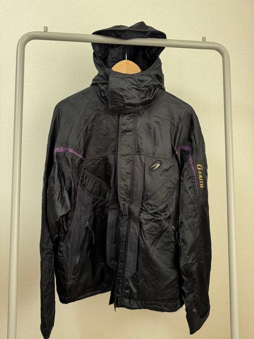 絶版 希少 がまかつ G-FAITH フィッシングレインスーツ 使用品