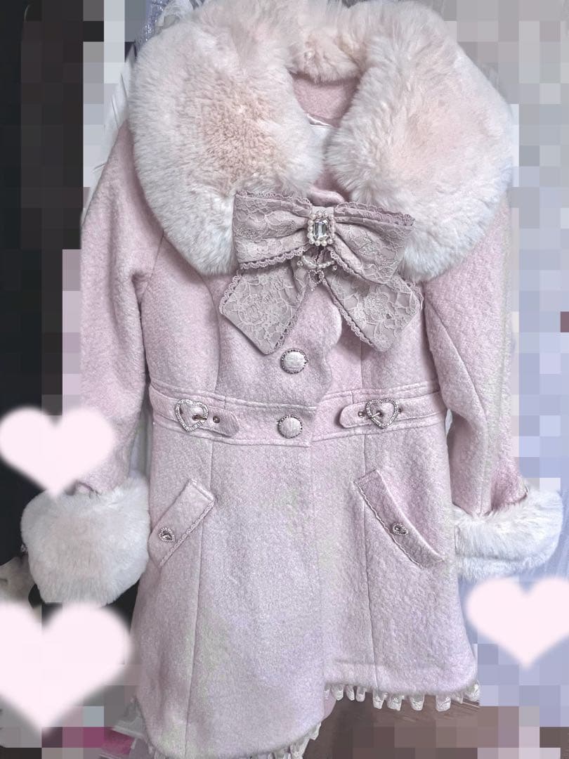 ♡LIZLISA サイドハートバックルAラインコート♡