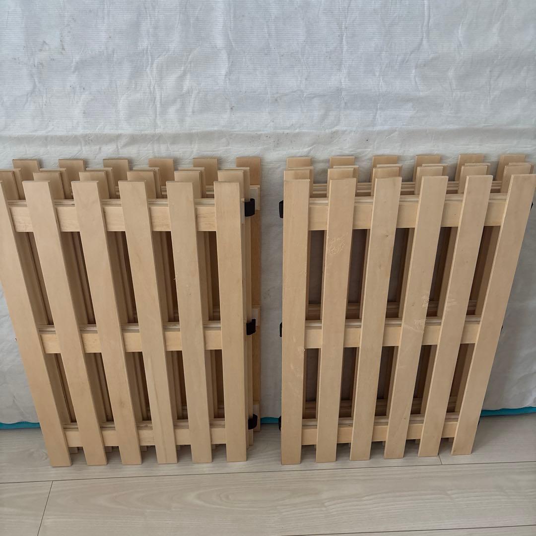 ニトリ 木製すのこベッド Serweetマットレス ダブルサイズ セット