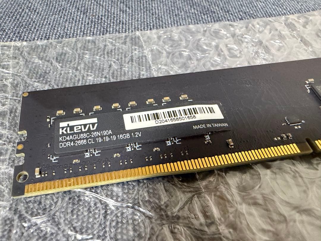 ddr4 2666 16gb klevv メモリー