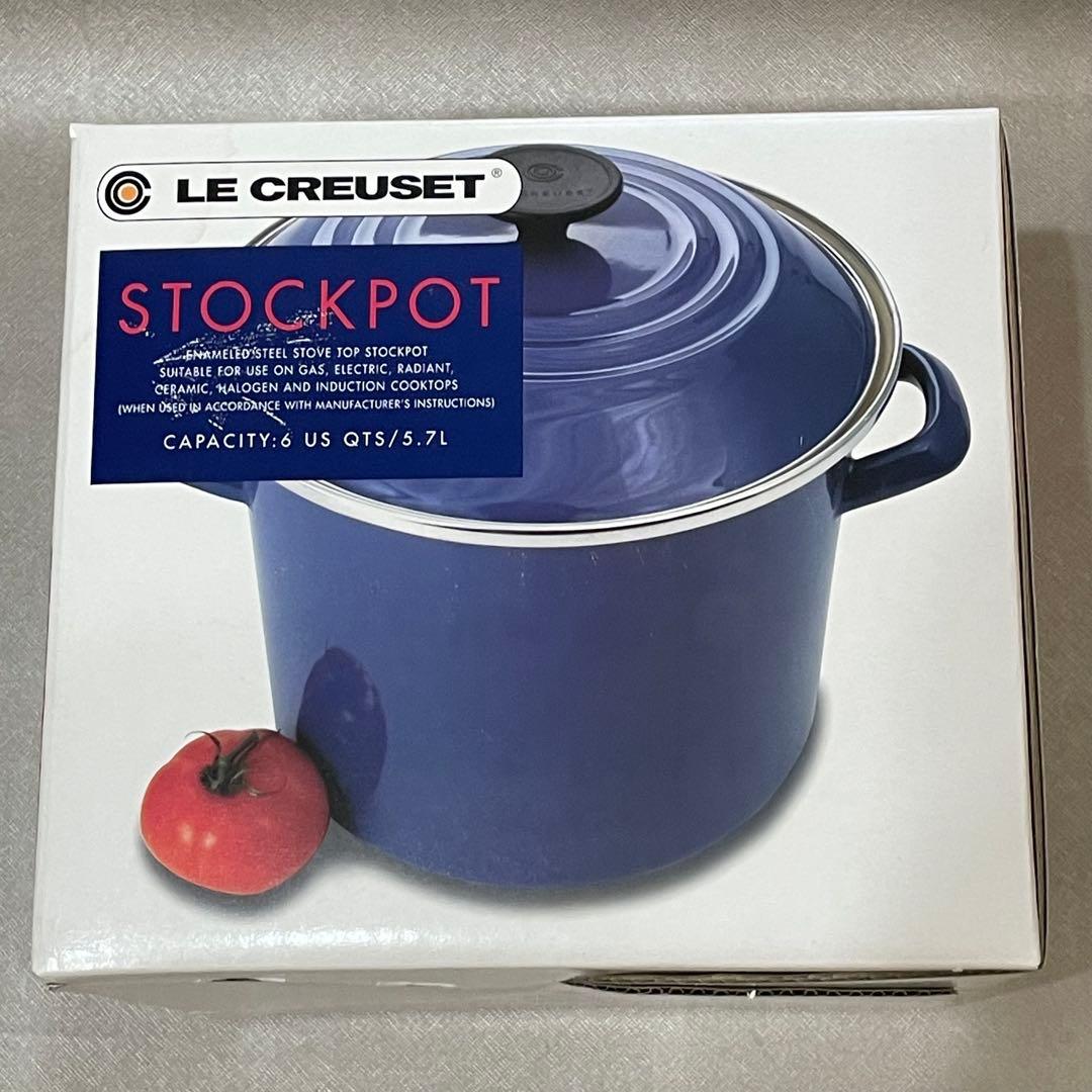 新品未使用　ルクルーゼ　ストックポット　オレンジ