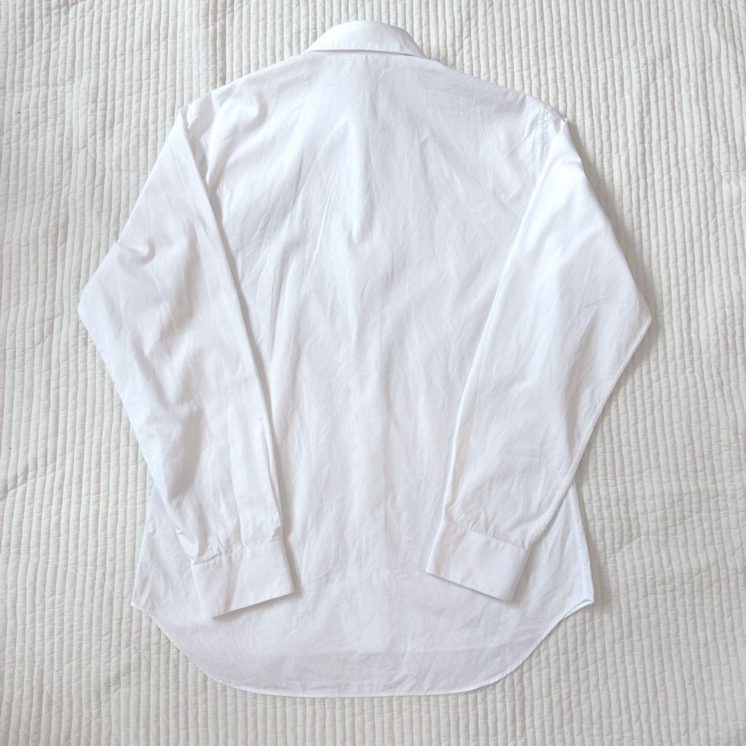 希少 Dior ドレスシャツ アトリエロゴ 刺繍 ホワイト 40 M 長袖シャツ