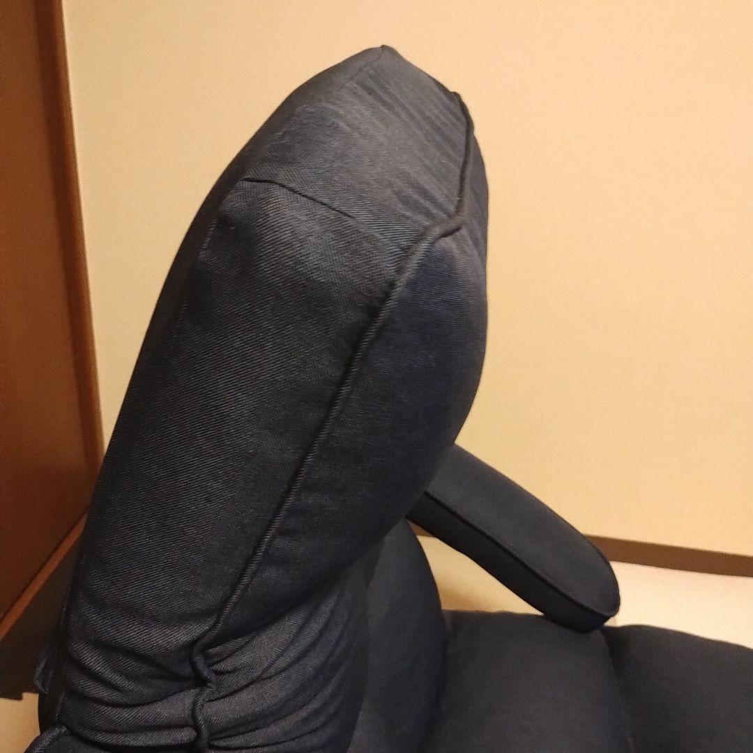 座椅子 らくらく 回転式 折りたたみ 360℃ リクライニング ハイバック 美品