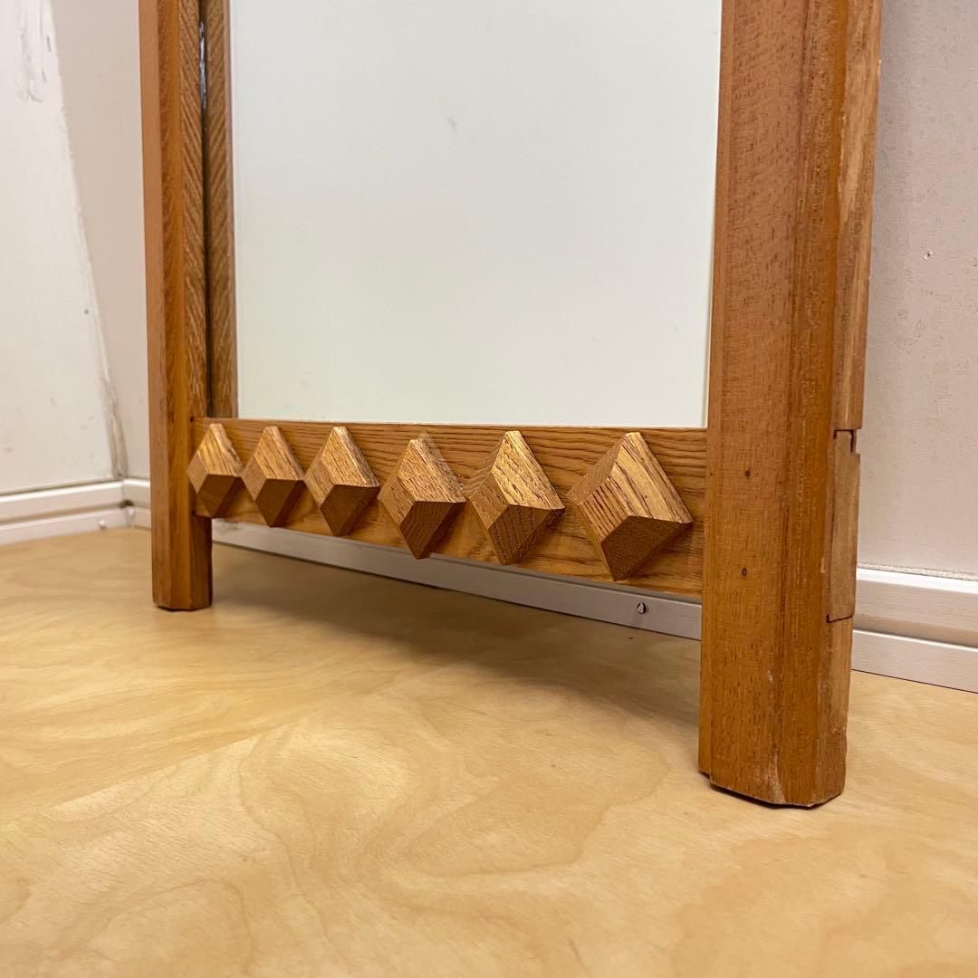 ビンテージ ウォールミラー 木枠ミラー 鏡 壁掛け アンティーク 北欧スタイル