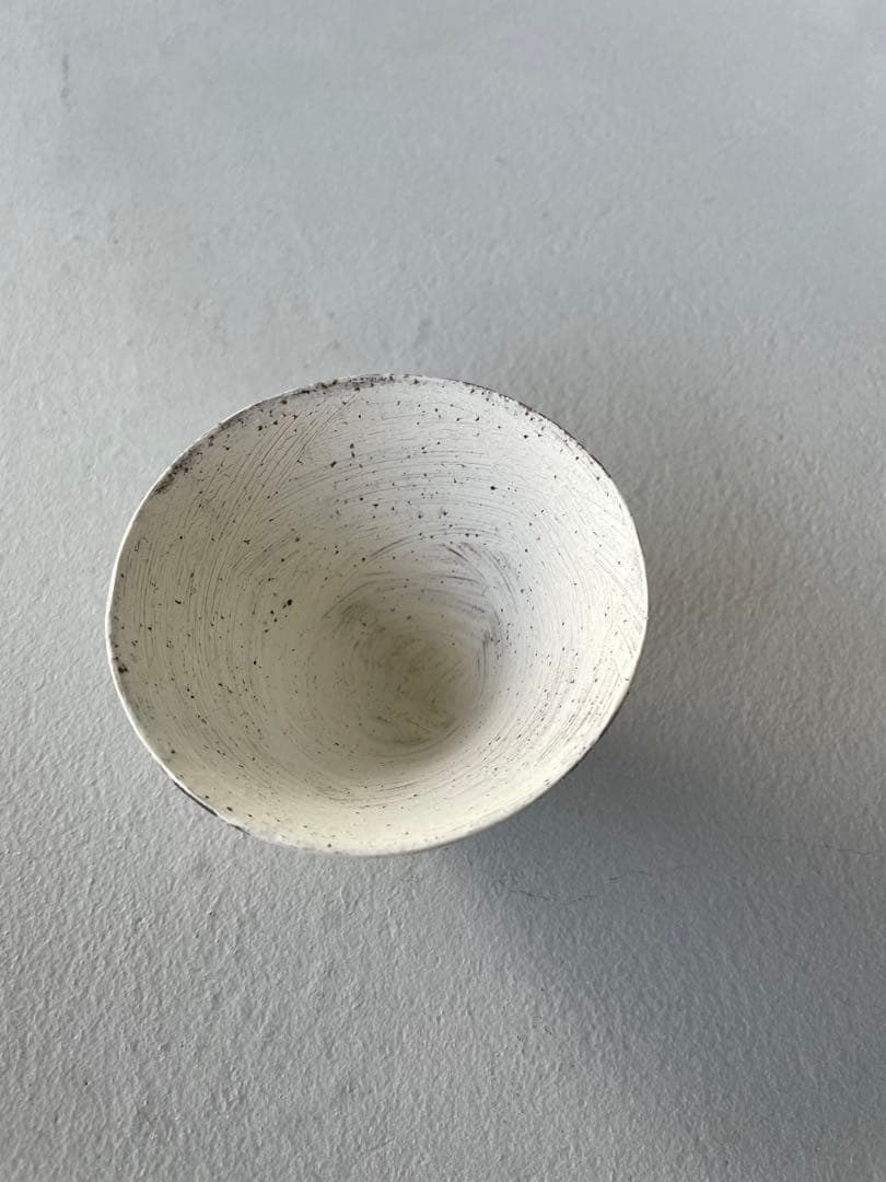 二階堂明弘 三角カップ 3客セット 白 中国茶 茶杯