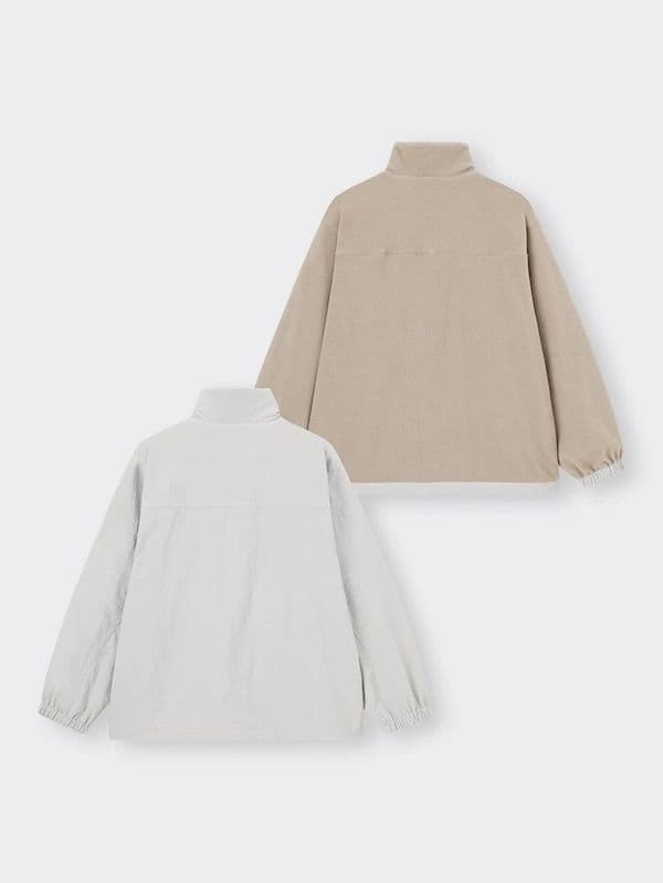 『GU ウラフリースリバーシブルブルゾン ナイロンジャケット セット』