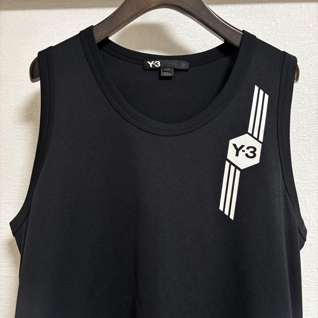 【レア完売美品】Y-3 高機能ロゴタンクトップ ブラック M