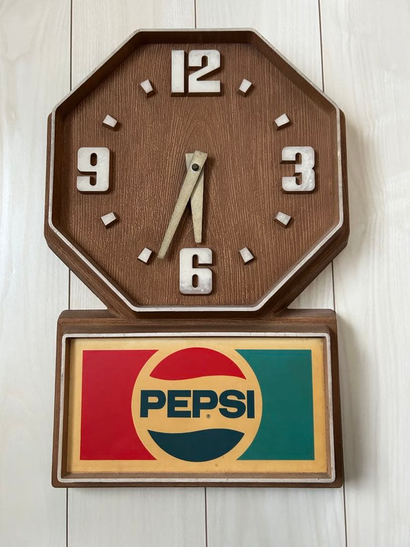 ビンテージ　壁掛け時計　ペプシ・コーラ　vintage 70’s 80’s