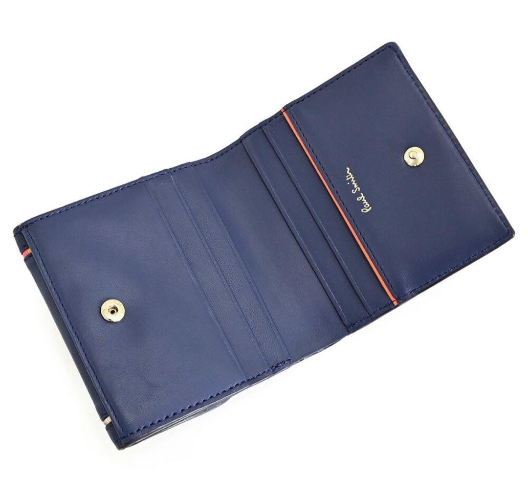 ポールスミス 財布 二つ折り財布 青(ブルー)
