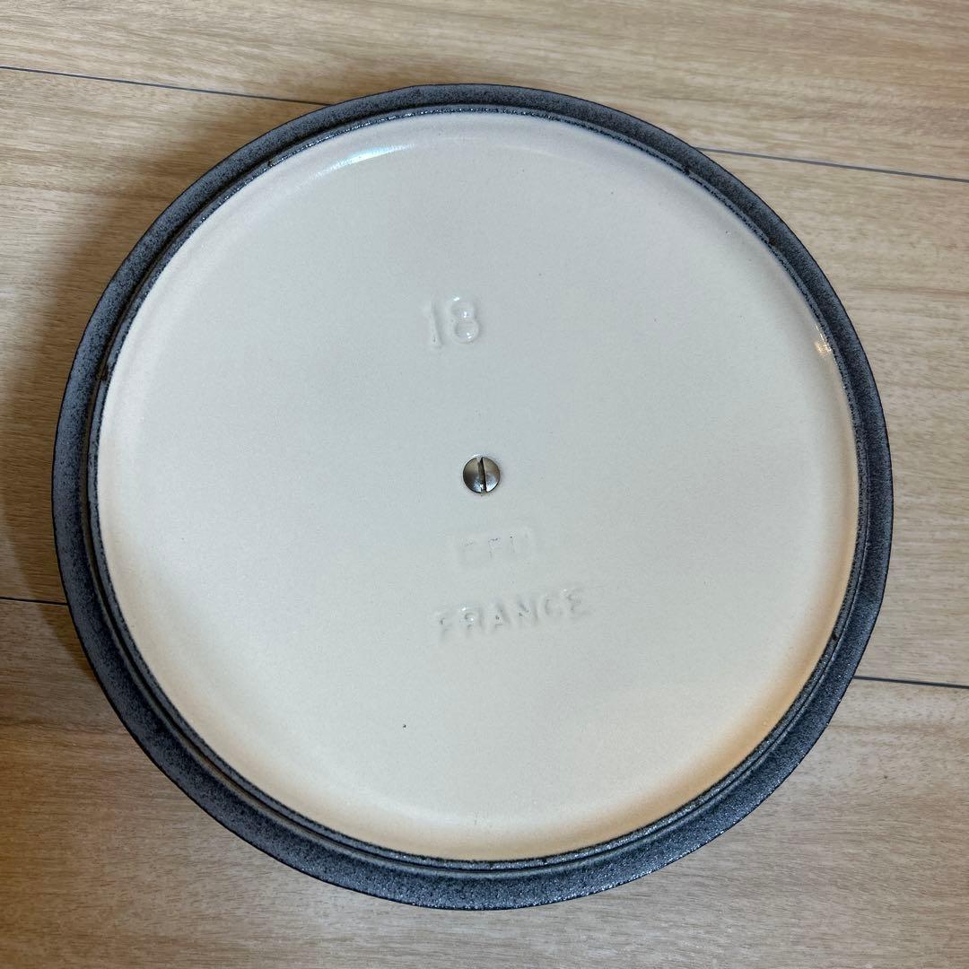 ルクルーゼ　ココットロンド　18cm ブルーベルパープル 両手鍋　鍋