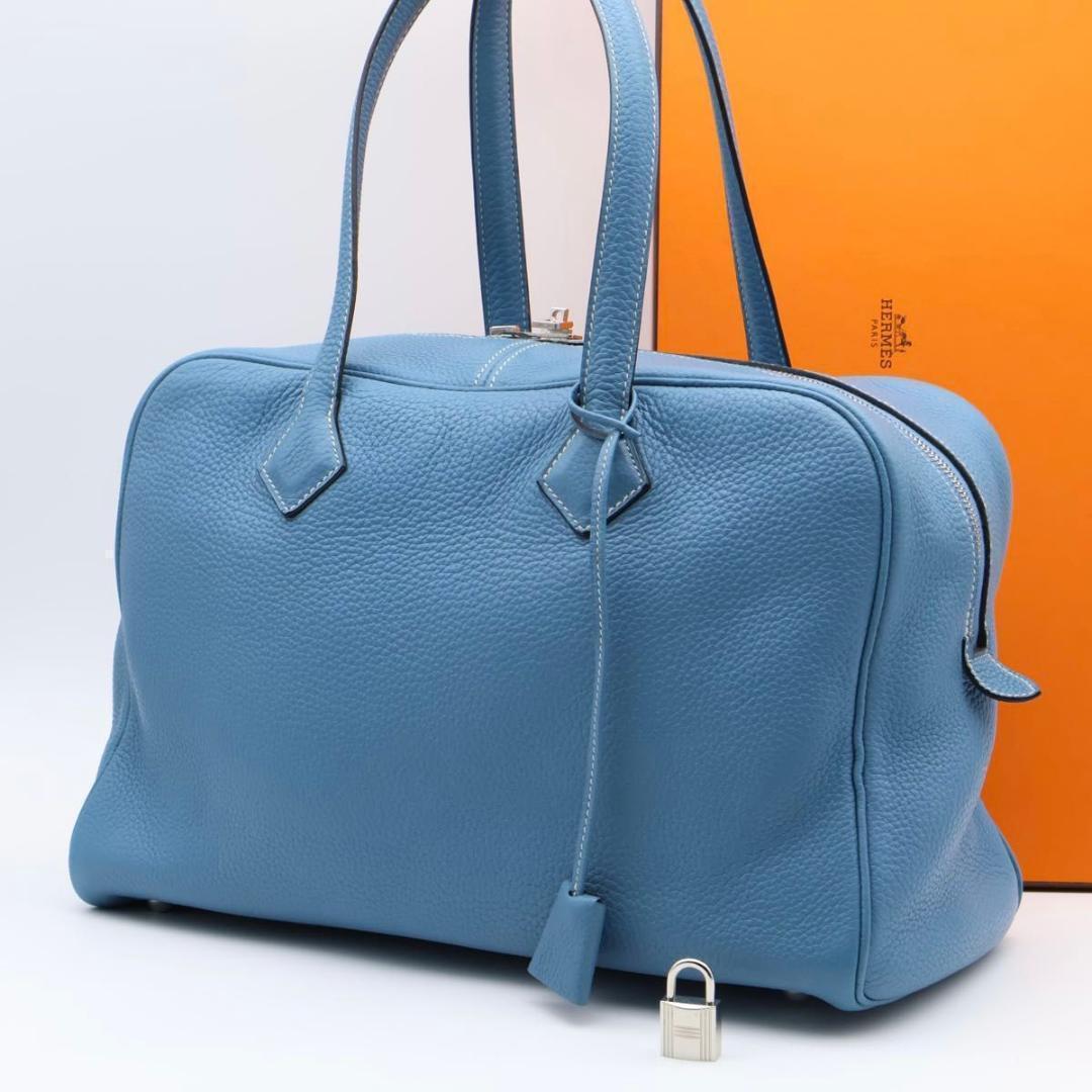 【極美品】HERMES ヴィクトリア2 フールトゥ　トリヨンクレマンス　ボストン