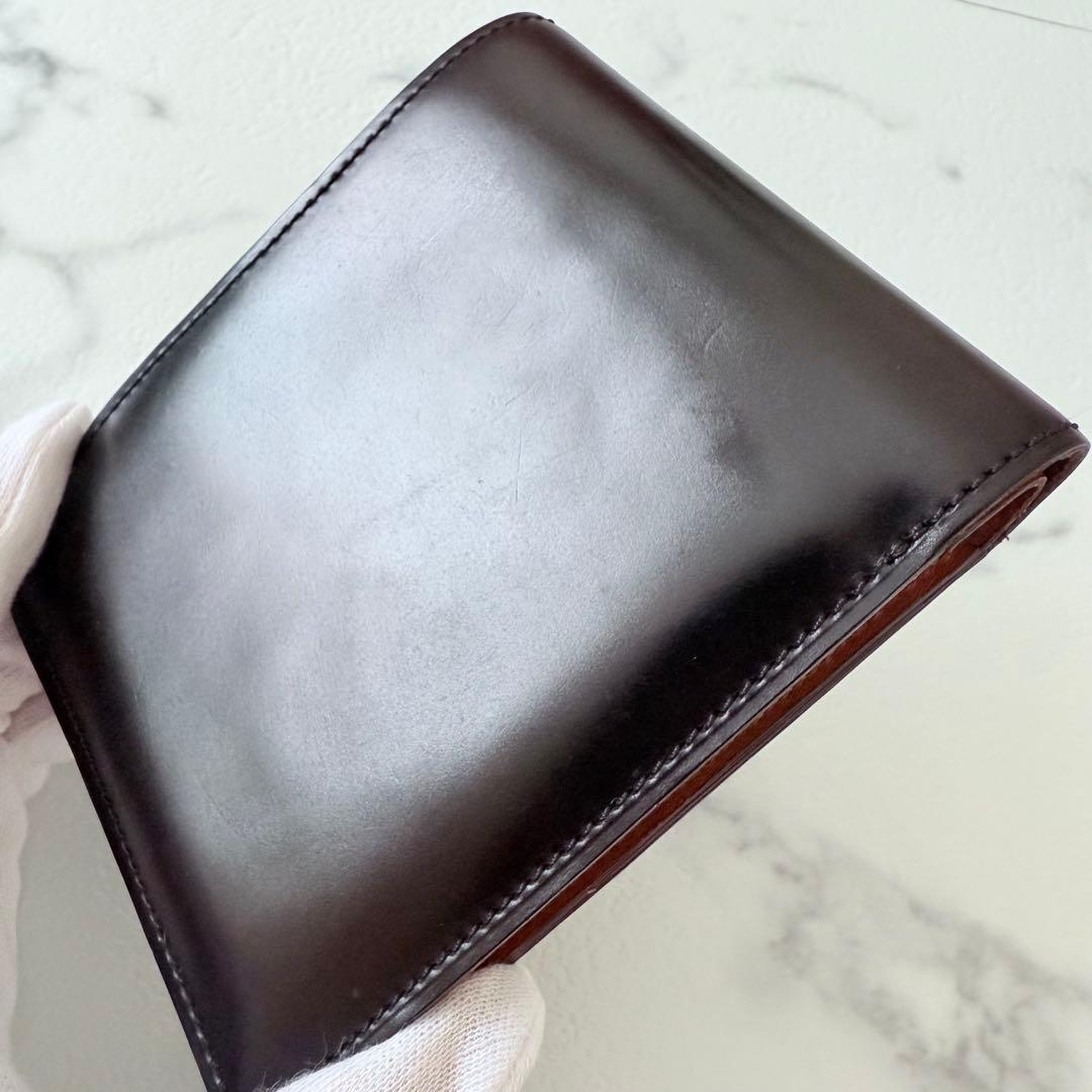 ETTINGER エッティンガー レザー 本革 牛革 二つ折り財布 ブラック