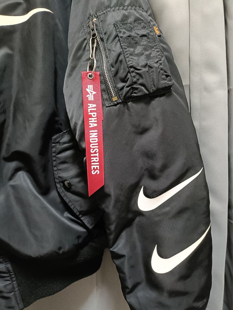 松*弘様 ALPHA INDUSTRIES MA-1ジャケット ナイキロゴ入り
