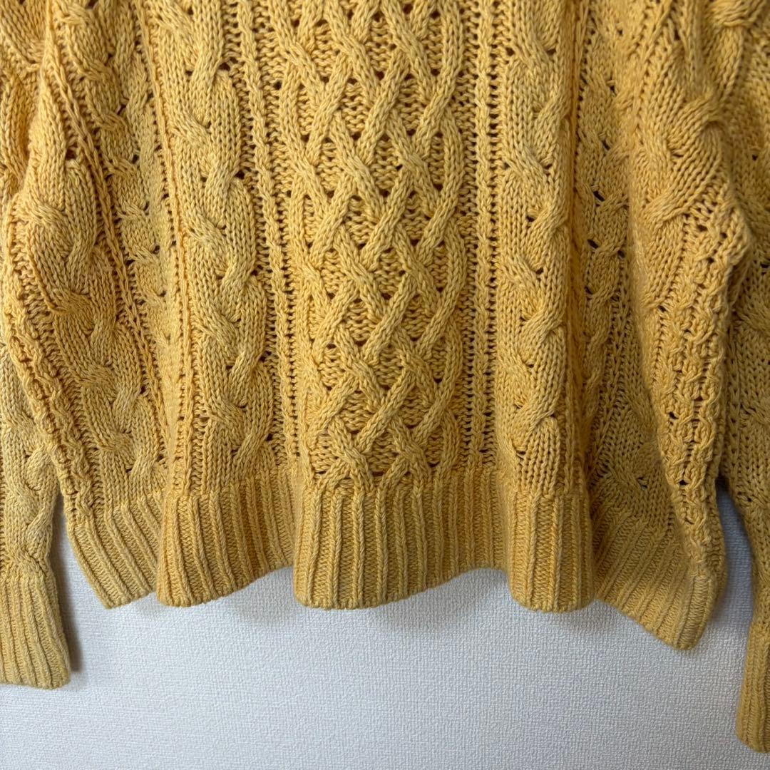 美品 PRISTINE プリスティン M オーガニックコットン ニット 草木染め