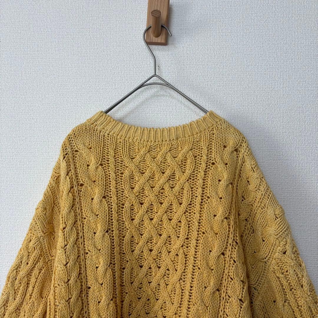 美品 PRISTINE プリスティン M オーガニックコットン ニット 草木染め