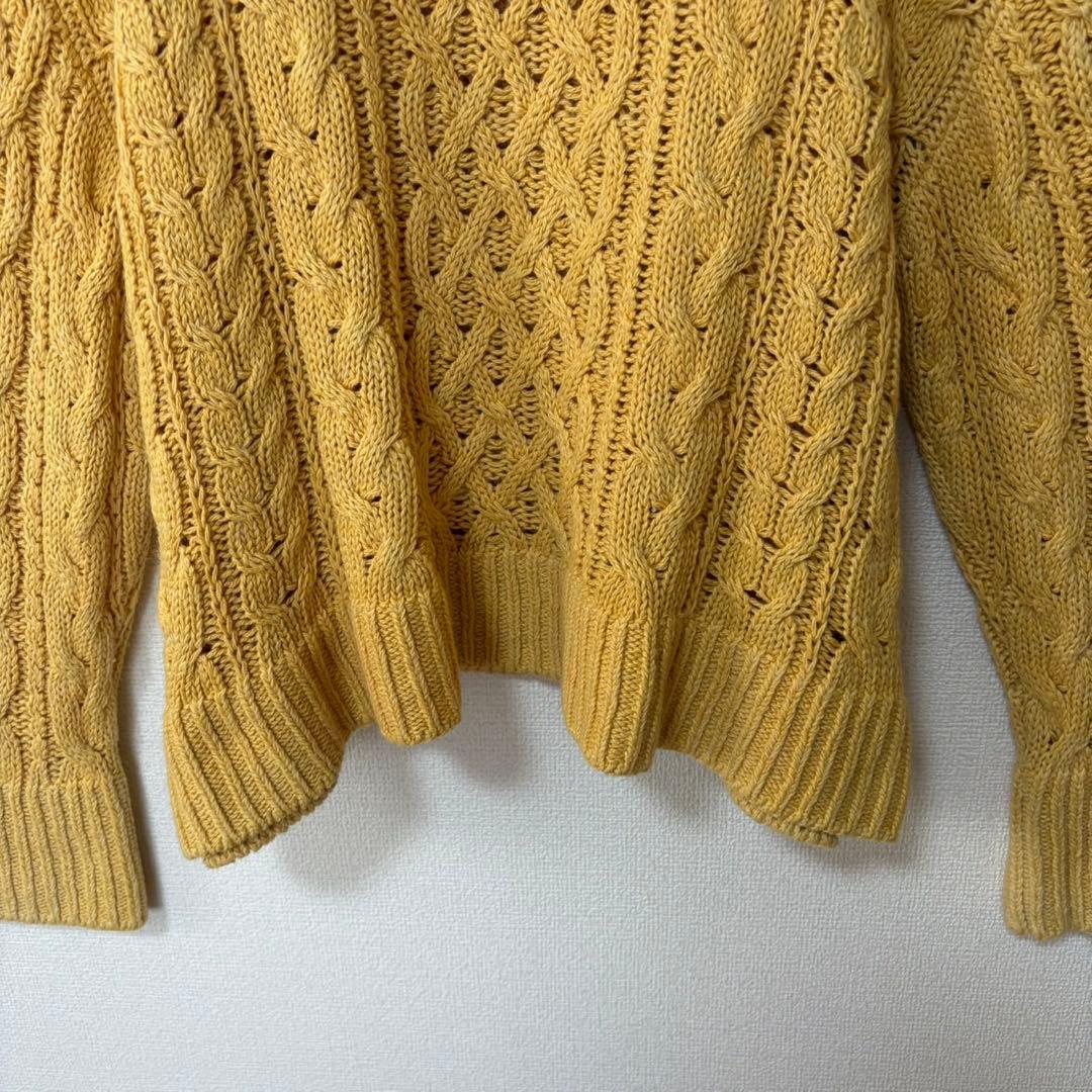 美品 PRISTINE プリスティン M オーガニックコットン ニット 草木染め